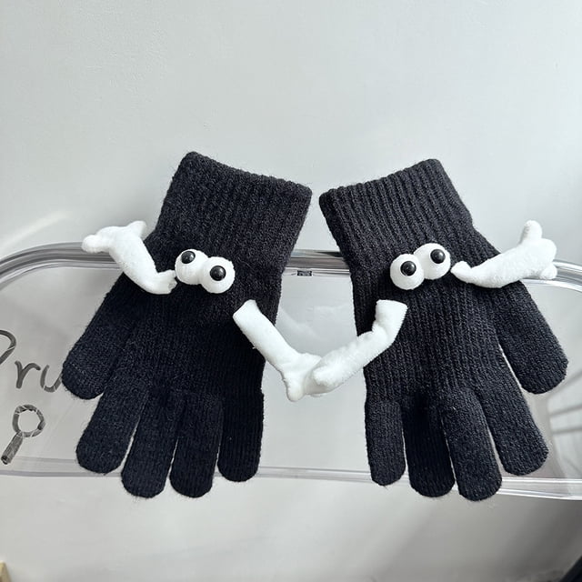 Guantes de invierno unisex, suaves, transpirables y cálidos, cómodos y a la moda, con forro de algodón, para la oficina.