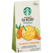 Starbucks VIA Refreshers Valencia Orange Instant Coffee 6 ct Box