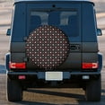 thumbnail image 5 of Kll Red And White Polka Dots Tire Cover,Universal Wheel Tire Cover For Trailer, Rv, Suv, Truck,Camper And Many Vehicle,(15 Inch), 5 of 8