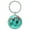 Turquoise, variant on Love Cycling Biking Penny Farthing Aqua 1.5" x 3.5" Domed Keychain Backpack Pull