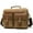 Brown, variant on Cowhide with cloth briefcase,Black