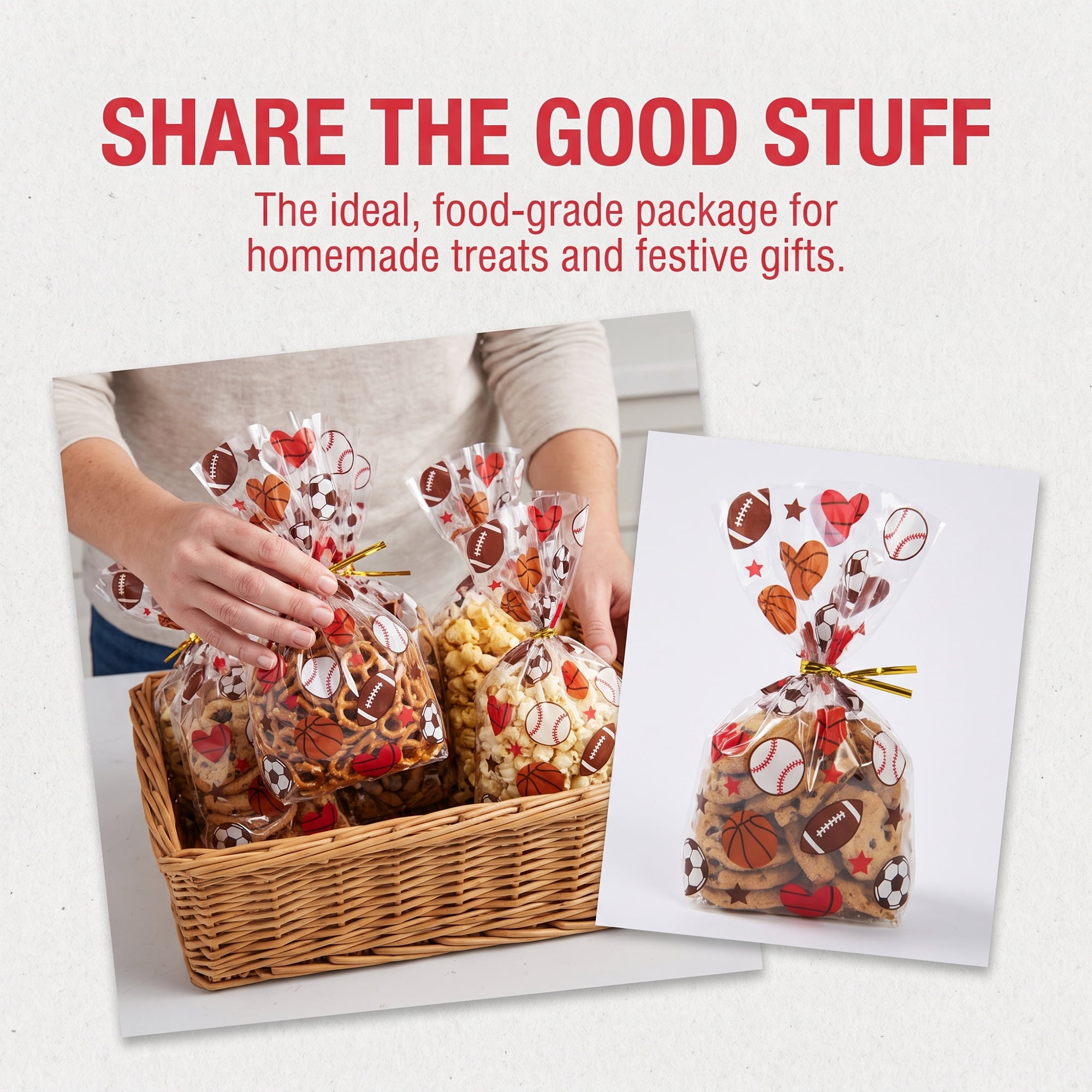 Unique Bargains Sports Treat Gift Box for Cookies and Snacks Multicolor 4.9" x 10.8"