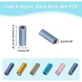 thumbnail image 3 of 2760pcs Glass Bugle Beads Glass Tube Beads 4mm Tube Spacer Beads Czech Bugle Beads, 3 of 9