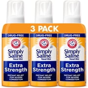 ARM & HAMMER Simply Saline Extra Strength Plus Eucalyptus Nasal Spray, 4.6 oz 3 pk