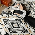 thumbnail image 4 of Homewish Hippie Aztec Twin Bedding Sets 7-Piece for Female Men Adults,Boho Tribal Style Bedding Comforter Set Microfiber,Abstract Geometric Breathable Sheet Sets,Breathable Home Decor,Reversible, 4 of 8