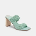 thumbnail image 3 of Dolce Vita Play Mint Rope Slip On Squared Open Toe Block Heeled Dress Sandals (Mint Rope, 11), 3 of 9
