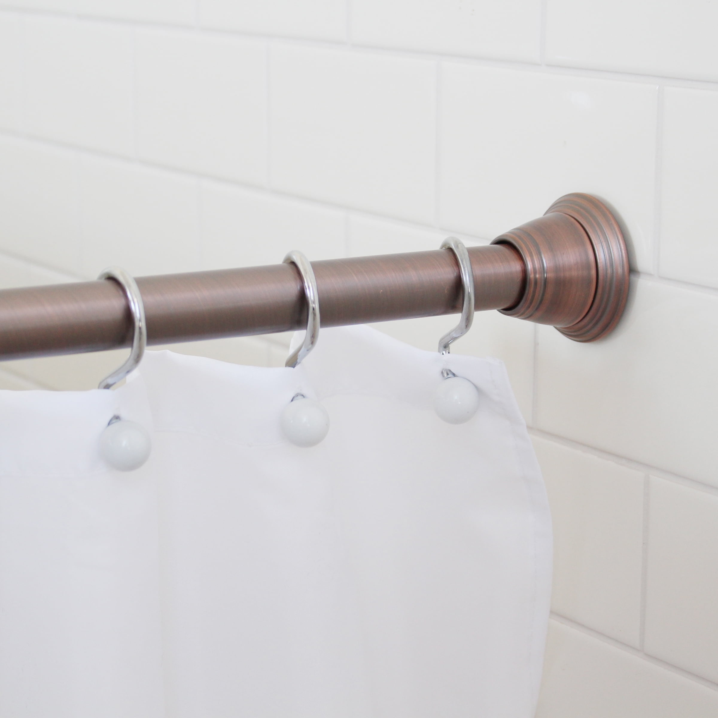 Splash Home Eire Rust Resistant Strong Hold Constant Tension Bathroom Decorative Shower Curtain Rod Extendable 42 72 Inches Pewter Com Splash Home Eire Rust Resistant Strong, How To Pick A Shower Curtain Rod