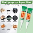 thumbnail image 2 of Super Glue WOUSEDO 48 x 3 g, adhesivo transparente y fuerte, 2 of 6