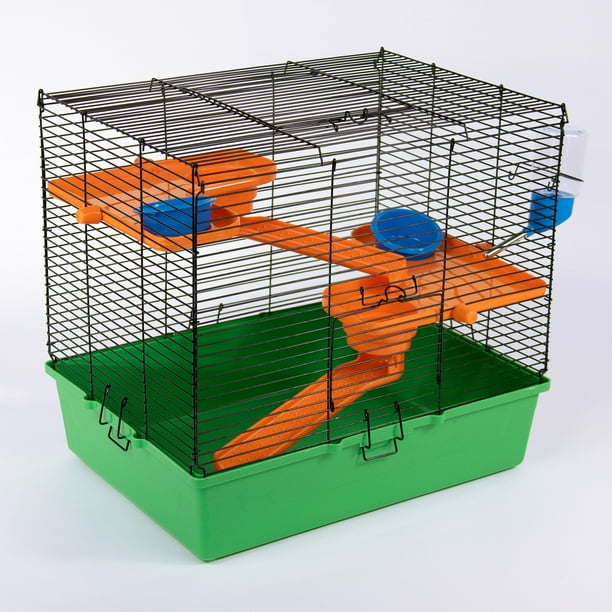 Unión cheque Lugar de nacimiento Pet Champion Multi Level Wire Hamster Habitat - Walmart.com