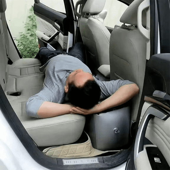 TOP! Car Travel Bed Inflatable Back Seat Inflable Air Mattress Accessories Interior Self-Driving Camping