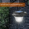 thumbnail image 4 of kkbbma under $5 Outdoor Solar Gutter Lights - Solar Fence Lights Outdoor Waterproof LED Solar Powere Deck Lighting Wall Mount Decorative Auto On/Off for Eaves Yard Garden Patio Railing, 4 of 9