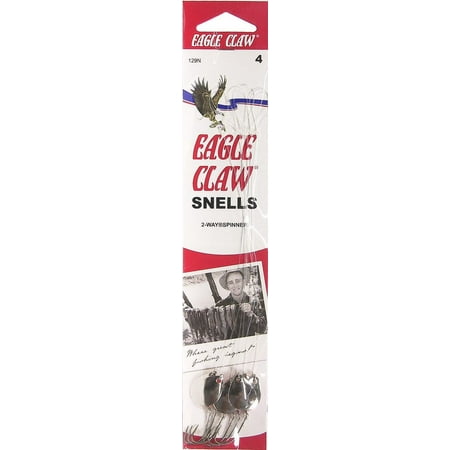 UPC: 0047708550017 | Eagle Claw 129NH-4 Spinner Snell  Bronze with Nickel Blades  Size 4
