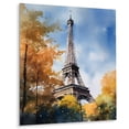thumbnail image 2 of Designart "Eiffel Tower in Soft Pastel Shades I" City Paris Metal Wall Art Prints, 2 of 5