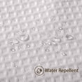 thumbnail image 3 of Waffel-Duschvorhang mit Metallringen, Bad-Duschvorhang, schimmelfester Stoff, robuster Badezimmer-Vorhang für Badewanne, D-Kabine, 3 of 5