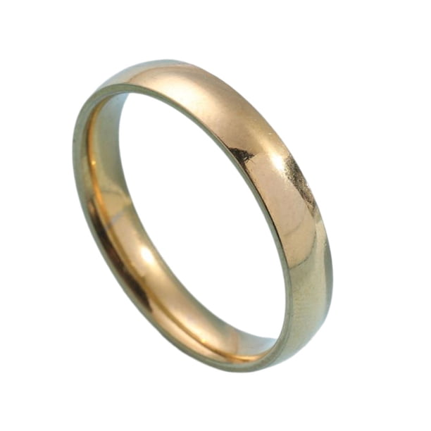 Sonducket Anillo de acero a la moda Unisex para mujer y hombre, joyería decorativa, anillos delicados, accesorio informal para fiesta de compromiso, Ropa, zapatos y accesorios Miscelánea Oro Sonducket AP014445-02