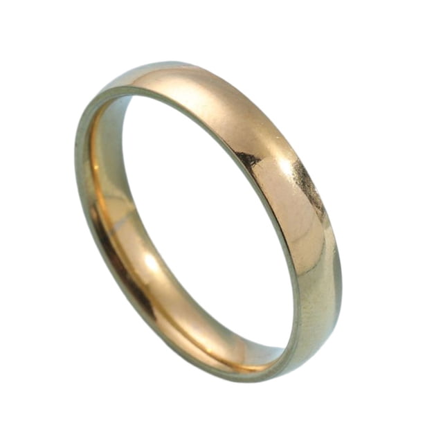 Jumpingount Anillo de moda Unisex para mujer y hombre, joyería, anillos delicados, decoración para boda, fiesta de compromiso, trabajo diario Ropa, zapatos y accesorios Miscelánea Oro Jumpingount AP014445-02
