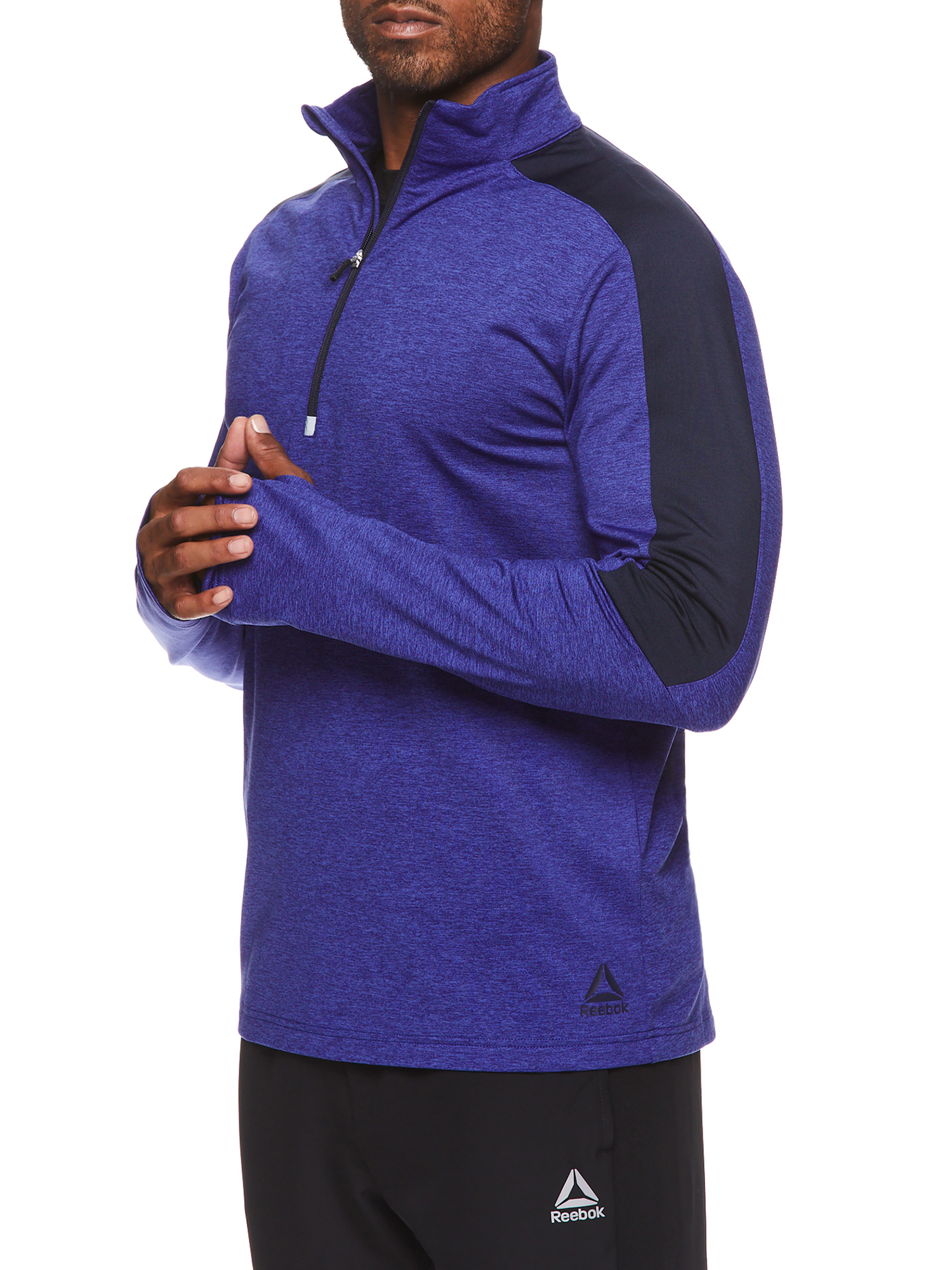 Reebok Men's and Big Men's Active Break-Fast Qtr Zip Mock Pullover, up to Size 3XL - image 4 of 4