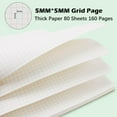 thumbnail image 2 of 4 Pcs A5 Spiral Notebook with 60 Pcs Tabs, Assorted Colors Graph Journal, Hardcover Subject Notebooks Ruled, 80 Sheet Thick Paper Smooth Writing Aesthetic for Women (Graph), 2 of 9