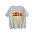thumbnail image 3 of 2026 Happy New Year Shirt 𝓴𝓲𝓭𝓼 Black T-Shirt With Gold Glitter Design, Festive Party Tee For New Year Celebration, Casual Holiday Top For 𝓴𝓲𝓭𝓼 90, 3 of 7