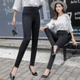 thumbnail image 1 of Nuevos Pantalones Ajustados Elásticos para Mujer, con leggings para Exterior, Pantalones de Cintura Alta, leggings Negros, Pantalones Casuales, 1 of 9