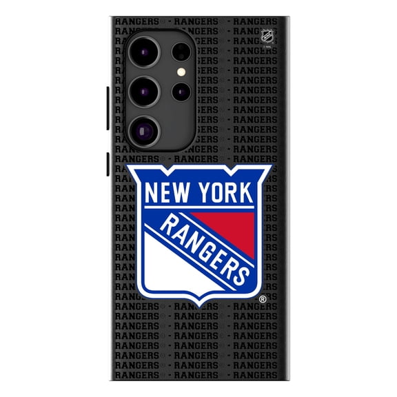Keyscaper New York Rangers Text Backdrop Galaxy Magnetic Bump Case