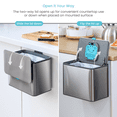 thumbnail image 5 of Home Zone Living 5 liter Kitchen Compost Bin with CleanAura Odor Control, Silver, 5 of 7