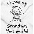 thumbnail image 2 of I Love My Grandma This Much Cute Romper Boys or Girls Infant Baby Brisco Brands 24M, 2 of 7