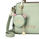 thumbnail image 2 of Bolsa cruzados a la moda de cuero para mujer, bonitos con forma de gato, con monedero (verde) Ehuebsd Para Estrenar, 2 of 6