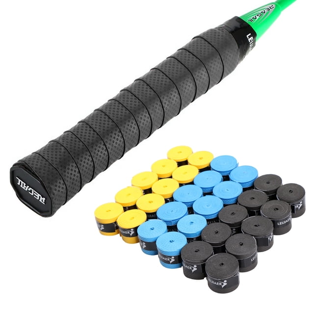 Pack of 30pcs Tennis Racket Overgrips -skid Sweat Tape Wraps Badminton Racquet Over Grip Fishing Rod Sweat Band Grip