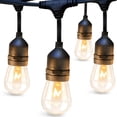 thumbnail image 1 of Cadena de luces adicionales para exteriores de 48 pies con 18 bombillas Edison vintage, 1 of 8