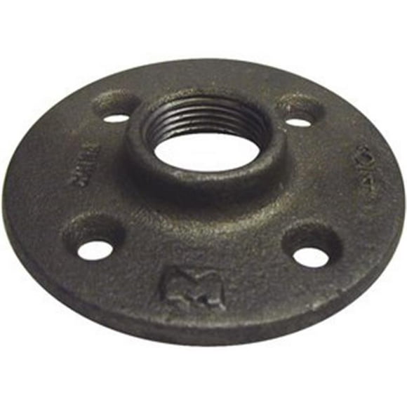 Ace Trading - Fittings B & K 521-603HN 0.5 in. Floor Flange, Black