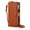 Brown, variant on Dteck Crossbody Wallet Case for iPhone 17 Pro Max, Soft PU Leather Case with RFID Blocking Card Holder, Wristlet & Shoulder Strap, Zipper Purse for Women Men,Black