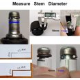 thumbnail image 3 of 10mm stem caster wheel rubber wheel for chair replacement, 3 of 5