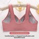 thumbnail image 2 of Sujetador estilo chaleco estampado de algodón suave, ropa interior fina para mujer, sin anillo de acero, talla mediana y grande, fruncido para personas de mediana edad y mayores, 2 of 5