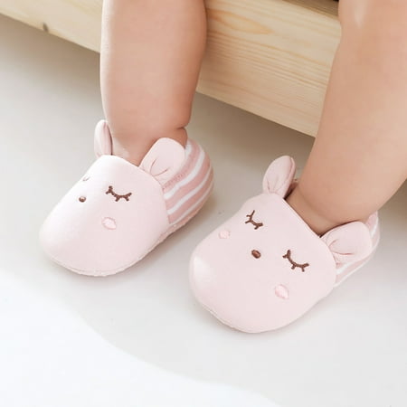 

Girls Sandals Cartoon Baby Shoes Boys Prewalker Non-Slip Socks Floor Baby Shoes