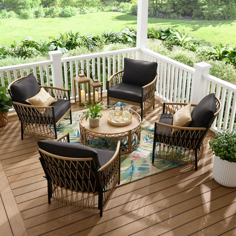 Better Homes & Gardens Lilah 2-Pack Outdoor Wicker Lounge Chairs
