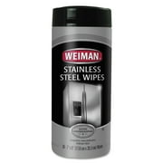 WEIMAN Stainless Steel Wipes, 7 X 8, 30/Canister