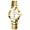 GoldWhite, variant on Women’s Quartz Watch – Diamond-Accented Dial with Date Window, Second Hand, Stainless Steel Band,Elegant Woman Waterproof Watch Perfect Gift for Woman