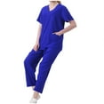 thumbnail image 5 of Hanen Scrubs for Women Set Modern V Neck Scrub Top & Cargo Pants Nursing Scrubs with 6 Pockets, 5 of 5