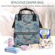 thumbnail image 5 of Disketp Underwater Animals and Flowers Mochila de Pañales de Gran Capacidad con Múltiples Bolsillos, Mochila de Viaje Multifuncional para Bebé, Unisex, Moderna y Resistente, 5 of 6