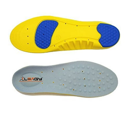 LEAGY Memory Foam Orthopedic Yellow Shoe Insole, Shoes with Arch Support, Running Shoes, Shoes Flat Feet, Foot Pain, Foot