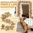thumbnail image 6 of 2PCS 69'' Autumn Pumpkin Maples Leaf Garland - Thanksgiving Halloween Mantle Fireplace Farmhouse Harvest Decorations for Home Outdoor Indoor Porch, 6 of 6