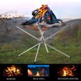 thumbnail image 4 of Portable Campfire Rack Foldable Outdoor Camping Burning Rack Fireplace Fire Pit  Rack, 4 of 5