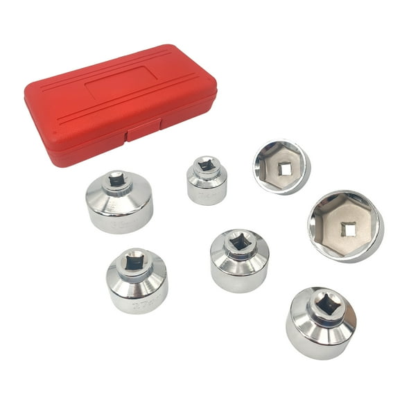 Abody 7 Pieces 3/8'' Oil Filter Wrench Socket Set Tool Kit 24 27 29 30 32 36 38mm Replacement for Mercedes Benz