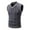 Gray, variant on Wyobmus Men's V Neck Sweater Vest Casual Cable Knit Slim Fit Sleeveless Pullover Sweater With Ribbing Edge White