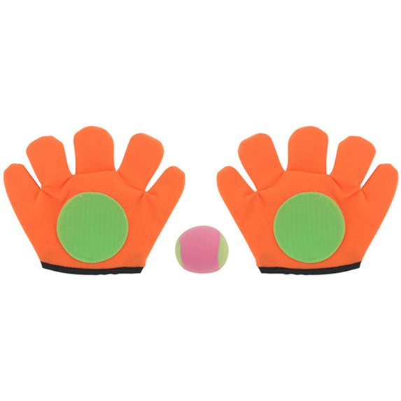 AYYUFE Outdoor Catch Toy Throw Ball Sucker Racket Sticky Gloves Children Playing Game