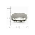 thumbnail image 6 of White Stainless Steel Ring Band Wedding Standard Domed, 6 of 6