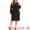Black, variant on DARING DIVA Women's Plus 2 Pieces Dress Suits Blazers and Sleeveless Dress 1X Navy Blue