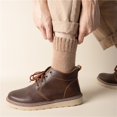 thumbnail image 3 of Calcetines térmicos de lana para hombre, medias súper gruesas, cálidas, suaves y acogedoras, para senderismo y clima frío, Invierno, 3 of 4