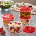 thumbnail image 5 of PLASTICPRO 16 Oz Twist Cap Meal Prep Containers Reusable Food Storage Containers with Lids, 12-Pack, 5 of 8